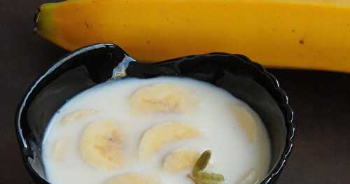 Kelyache Shikran/Maharashtrian Kelichi Shikran/Easy Banana Milk Dessert