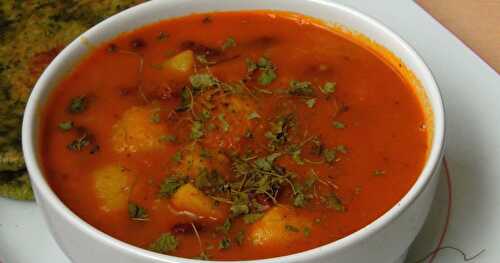 Rajma Aloo Masaledaar/Kidney Beans & Potato Tomato Curry