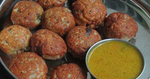 Red Rice Dal Dumplings/Sivappu Arisi Paruppu Paniyaram
