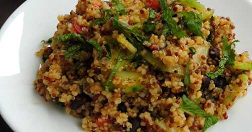 Vegan Quinoa & Black Beans Tabbouleh Salad