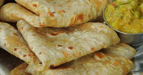 Zucchini, Carrot & Tofu Paratha