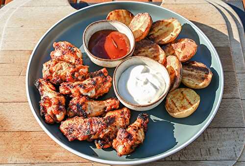 Marinated Chicken Wings On The Grill