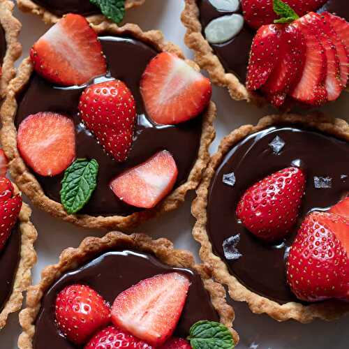 Chocolate Strawberry Tartlets