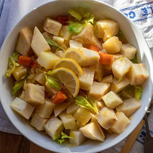 Zeytinyağlı Kereviz Yemeği - Braised Celeriac