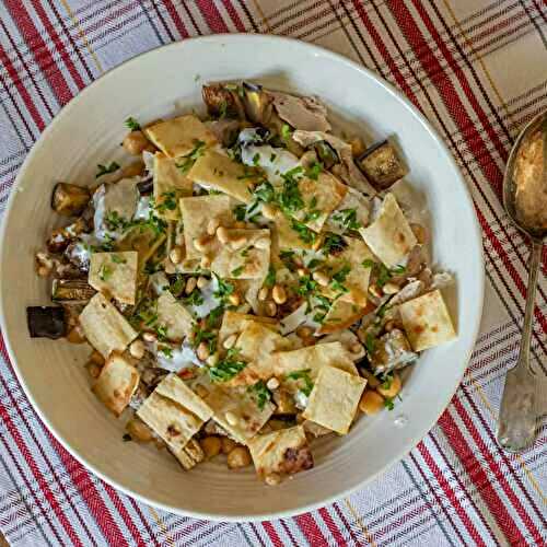 Chicken and Eggplant Fatteh