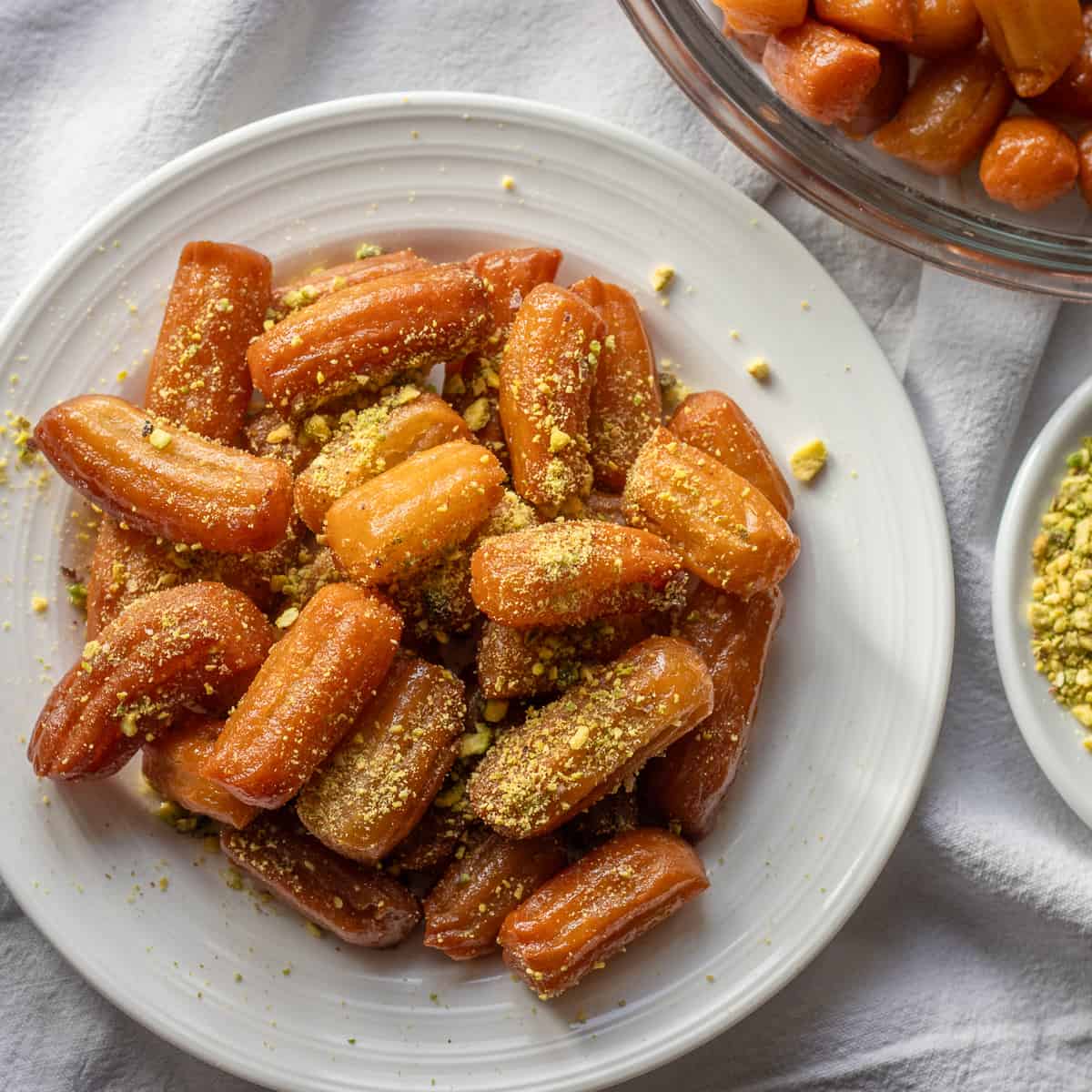 Tulumba - Turkish Fried Dough Dessert