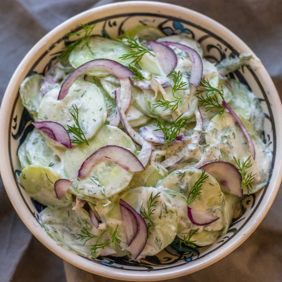 Creamy Cucumber Dill Salad