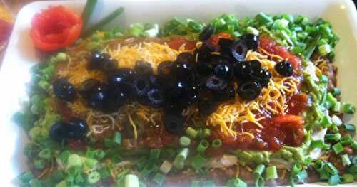 Adding a few more layers of flavor to . . .Layered Dip + Barry's Home-fried Corn Chips