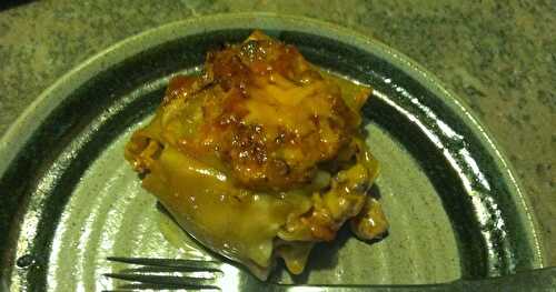 All wrapped up and ready to eat—Individual Lasagna Packages    