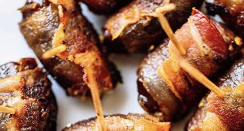 Bacon-wrapped Dates . . . a nice addition to a charcuterie board