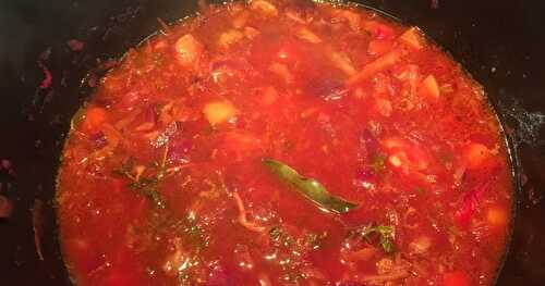 Beet Borscht -- goodness from the garden! 