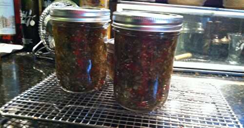 Bountiful Garden Produce = Sweet Pickle Relish