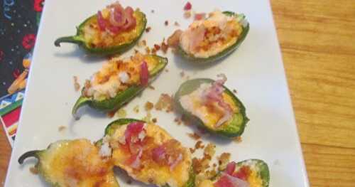 Cheesy Baked Jalapeño Poppers — “muy picante”