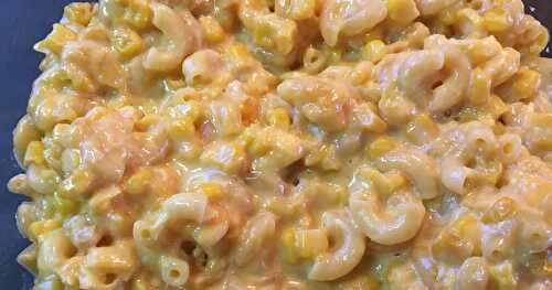 Cheesy Mac & Corn -- made in the microwave