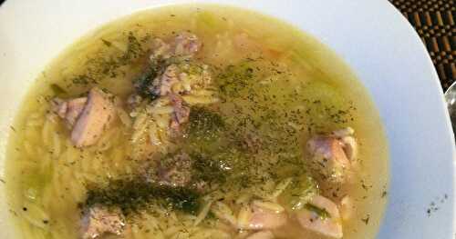 Chicken Orzo Soup – an upscale take on the chicken noodle stuff