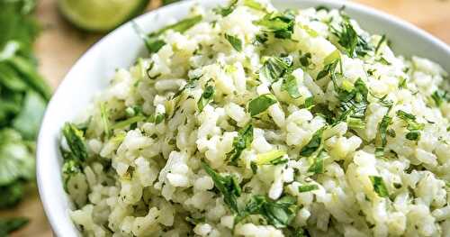 Cilantro Lime Rice -- full of flavor!