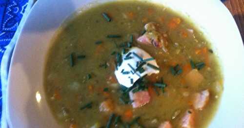 Crockpot Split Pea Soup with Ham