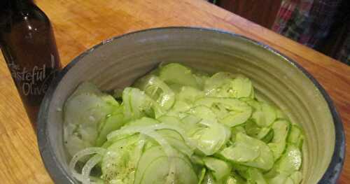 Cucumber & Onion Salad – Simple fare that is refreshing any time of the year!