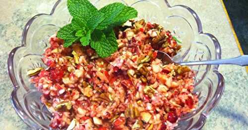 Fresh Cranberry Salad -- easy to make 