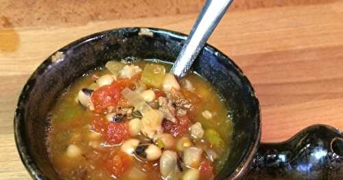 Good Luck in a Bowl: Black-Eyed Pea & Sausage Soup  