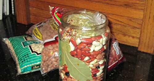 Hearty Bean Soup – make it into a mix for your pantry or for gift giving 