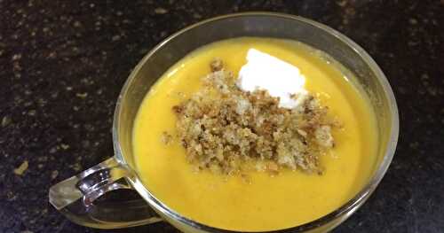 Indian Butternut Squash-Carrot Soup