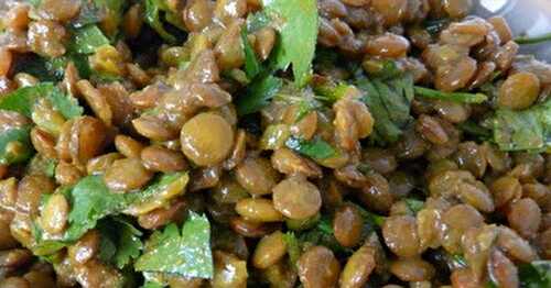 Indian Spiced Lentils – a great side dish or a vegetarian main dish