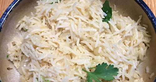 Lime Cilantro Rice -- a refreshing side dish!