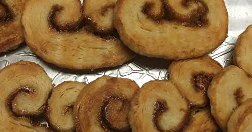 Malted Milk Palmiers made from  Homemade Puff Pastry