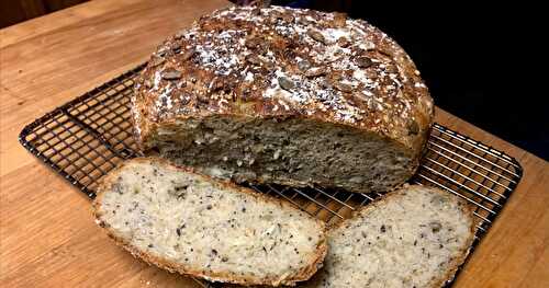 Multi-seeded Almost No-Knead Bread 
