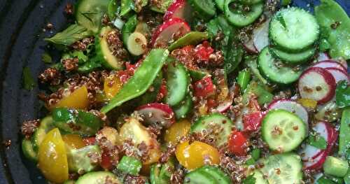 Packing for a picnic — Quinoa & Veggie Salad
