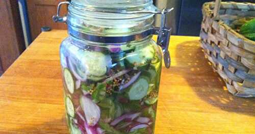 Pickled Cucumber Salad – it lasts all summer!