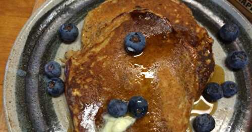 Power-packed Pancakes with yogurt, whole grains, walnuts & more