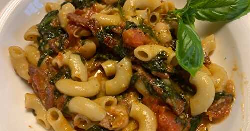 Power Packed Salami Pasta 