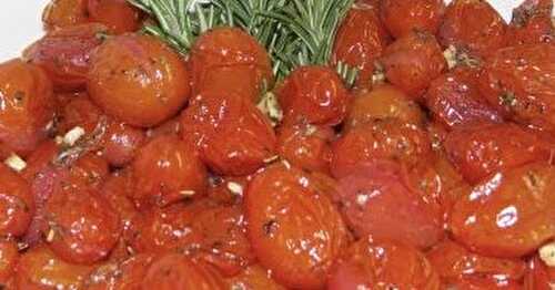 Roasted Cherry Tomatoes with garlic & rosemary