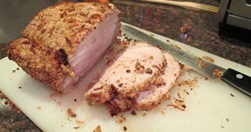 Sage Crusted Pork Roast -- a great recipe that uses French-fried onions