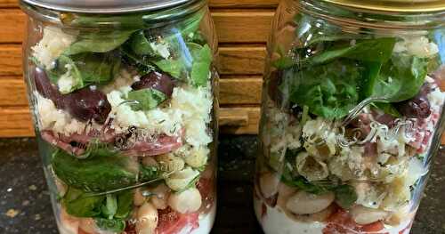 Salad-in-a-Jar,  Italian-style