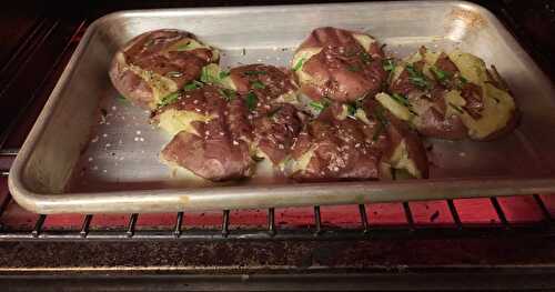 Smashed New Potatoes