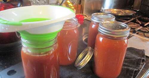 Snappy Tomato Juice -- homemade and so good