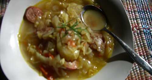 Soup-er  — Barry's Cabbage & Kielbasa Soup