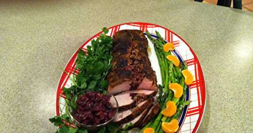 Southwest Stuffed Pork ... behind the scenes at Sunflower Living Magazine, spring 2014 edition