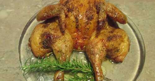 Spatchcock Chicken -- a great technique creates a crisp, beautifully roasted chicken