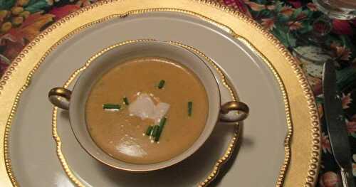 Start with — Butternut Squash Soup with Cider Cream  