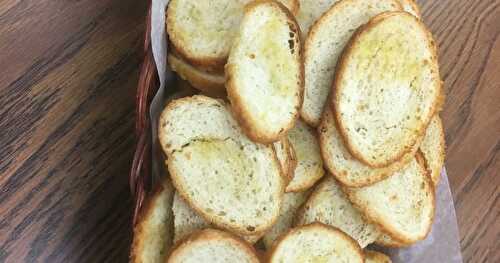 Toasted Bread Crostini-style Croutons