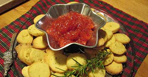 Tomato Jam w/ Rosemary Cookies  -- a Ks. 4-H Foundation Gourmet Get Away recipe.