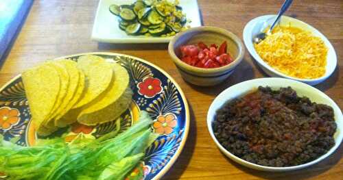 Vegetarian Tacos . . . made with lentils
