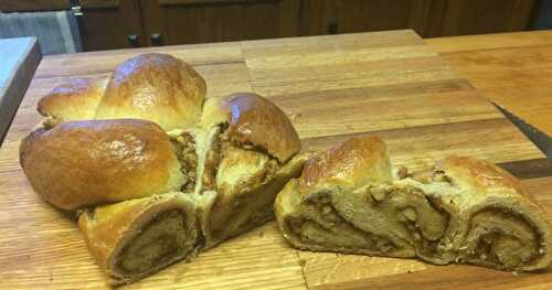 Walnut-Cinnamon Stuffed Challah Bread 