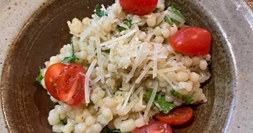 Warm Israeli (Pearl) Couscous as a side dish