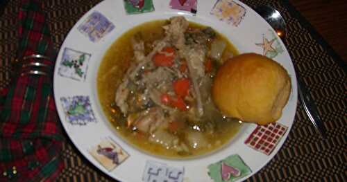 Wishbone Soup . . . leftover turkey soup