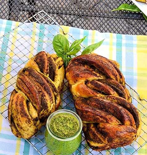 Kamila Dandu's Spicy Basil Pesto as featured in KANSAS! Magazine, Spring 2022
